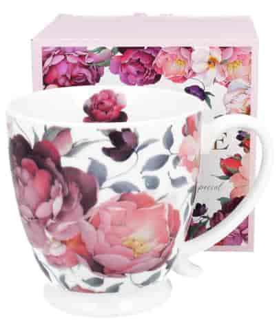 SPRING ROSES WHITE KUBEK NA STOPCE 500ml