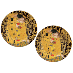 THE KISS BROWN TALERZ DESEROWY 19,2cm KPL 2SZT