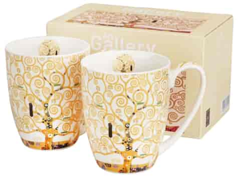 TREE OF LIFE ECRU KUBEK KOMPLET 2EL 360ml