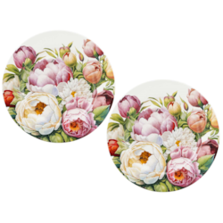 PIWONIE TALERZ DESEROWY 19,2cm KOMPLET 2SZT