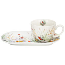 JULY FILIŻANKA ZE SPODKIEM 1+1 450ml ŚNIADANIE