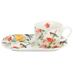 APRIL FILIŻANKA ZE SPODKIEM 1+1 450ml ŚNIADANIE