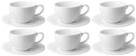 RAPHAEL WHITE KOMPLET FILIŻANEK 6+6 240ml