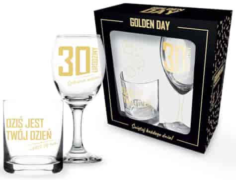 GOLDEN DAY KIELISZEK 220ml SZKLANKA 220ml 2EL - 30
