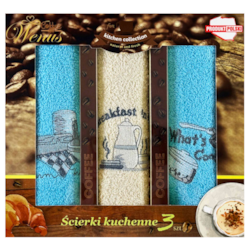 RĘCZNIK KUCHENNY ŚCIERKA HAFT 30x50cm 3szt wzD07