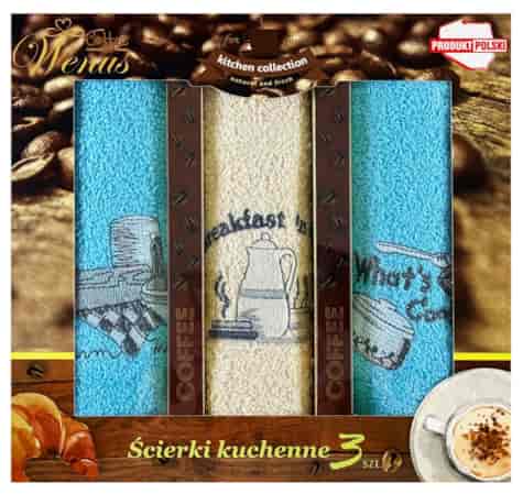 RĘCZNIK KUCHENNY ŚCIERKA HAFT 30x50cm 3szt wzD07