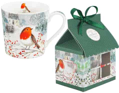 BN ROBIN IN SNOW KUBEK 400ml + OPAK DOMEK