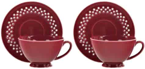 BISETTE LIMITED KOMPLET FILIŻANEK 2+2 260ml PINK A