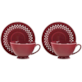 BISETTE LIMITED KOMPLET FILIŻANEK 2+2 260ml PINK A