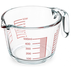 POJEMNIK SZKLANY Z MIARKĄ  500ml KM9176