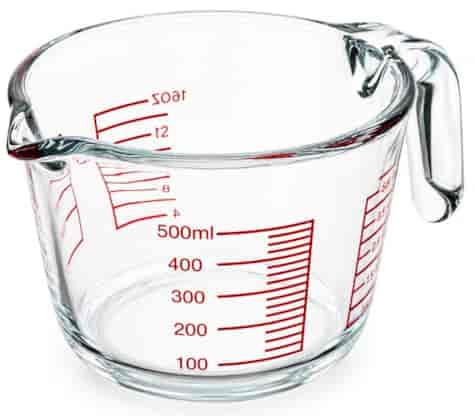 POJEMNIK SZKLANY Z MIARKĄ  500ml KM9176