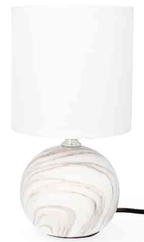 LAMPA NOCNA CERAMICZNA LK01B BIAŁA 25cm