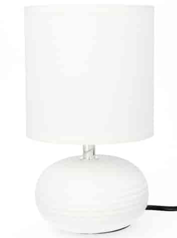 LAMPA NOCNA CERAMICZNA LK07B BIAŁA 23cm