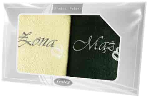 PRESENT II KPL RĘCZNIKÓW 2EL 70,70 KREM/ZIELONY 02
