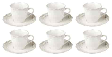 AMELIA KOMPLET FILIŻANEK 6+6 GIFT BOX 200ml