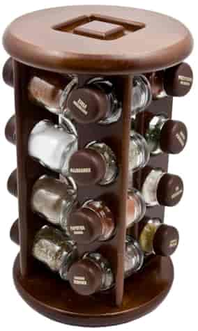 PÓŁKA NA PRZYPRAWY 16EL OBROTOWY SR POŁYSK MAHOŃ