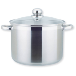 XXL GARNEK ZE SZKLANĄ POKRYWĄ 26cm 10l 400120