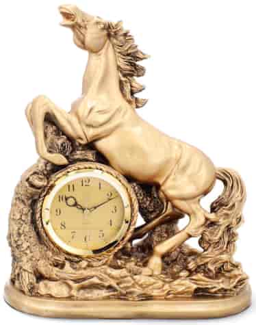 ZEGAR KOMINKOWY KOŃ Z3555G h-35cm