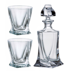 BOHEMIA QUADRO 1+2 SET WHISKY 886-3MB